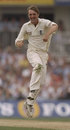 Phil Tufnell leaps in delight on his way to 6 for 77, England v Australia, 6th Test, The Oval, August 23, 1997
