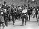 A man sells souvenir cricket balls outside Lord's, England v Australia, 2nd Test, Lord's, June 11-14, 1921