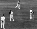 Donald Bradman takes in the applause after reaching 300 en route to the then record 334, England v Australia, 3rd Test, Headingley, 1st day, July 11, 1930