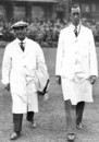 Umpires Joe Hardstaff and Bill Parry, England v Australia, 1st Test, Trent Bridge, June 13-17, 1930