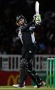 Martin Guptill's signature shot, New Zealand v India, 5th ODI, Auckland, March 14, 2009