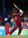 Lendl Simmons plays an expansive cut, West Indies v England, Twenty20 international, Trinidad, March 15, 2009