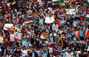 Indian fans show their support New Zealand v India, 5th ODI, Auckland, March 14, 2009