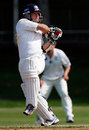 Gareth Hopkins is strong on the pull, Auckland v Central Districts, State Championship, Eden Park Outer Oval, 2nd day, March 30, 2009