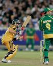 Callum Ferguson pokes the ball away, South Africa v Australia, 3rd ODI, Newlands, Cape Town, April 9, 2009