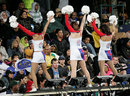 Bangalore's cheerleaders entertain the crowd, Cape Town, April 18, 2009