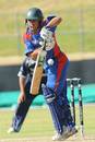 Karim Khan struggles for timing, Afghanistan v Scotland, 5th place play-off, Benoni, April 19, 2009