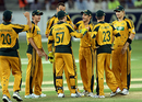 The Australians celebrate another dismissal, Pakistan v Australia, 1st ODI, Dubai, April 22, 2009