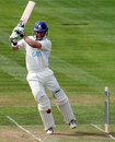 Jim Troughton punches through the covers on his way to a hundred, Warwickshire v Hamshire, County Championship Division One, Edgbaston, April 23, 2009