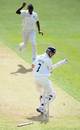 James Foster is bowled by Lionel Baker, in action against Essex, Essex v West Indies, Chelmsford, April 25, 2009