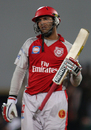 Yuvraj Singh heads back to the pavilion disappointed, Chennai Super Kings v Kings XI Punjab, IPL, 34th match, Centurion, May 7, 2009