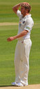 Frustration for Stuart Meaker as Phillip Hughes edges over the slips, Surrey v Middlesex, The Oval, May 6, 2009