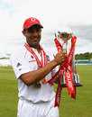 Man of the Series Ravi Bopara poses with the trophy after England's 2-0 win, England v West Indies, 2nd Test, Chester-le-Street, 5th day, May 18, 2009