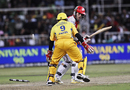 Simon Katich is bowled, Chennai Super Kings v Kings XI Punjab, IPL, 54th match, Durban, May 20, 2009