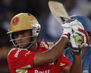 Manish Pandey powers the ball through the off side, Royal Challengers Bangalore v Deccan Chargers, IPL, 56th match, Centurion, May 21, 2009