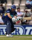 Michael Lumb sweeps during his century, Hampshire v Middlesex, Friends Provident Trophy quarter-final, The Rose Bowl, May 23, 2009