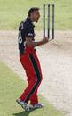 A pumped up Sajid Mahmood celebrates James Foster's wicket, Lancashire v Essex, Friends Provident Trophy quarter-final, Old Trafford, May 23, 2009