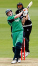 Kevin O'Brien lofts over the leg side,  Ireland v New Zealand, ICC World Twenty20 warm-up, Derby, May 27, 2009