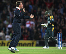 Graeme Swann celebrates the wicket of Shahid Afridi, England v Pakistan, ICC World Twenty20, The Oval, June 7, 2009