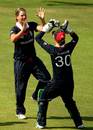 Nicky Shaw celebrates removing Latika Kumari, England v India, ICC Women's World Twenty20, Taunton, June 11, 2009