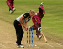 Kirbyina Alexander is run-out for 11, New Zealand v West Indies, ICC Women's World Twenty20, Taunton, June 13, 2009 