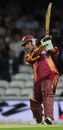 Ramnaresh Sarwan nails an extra-cover drive, England v West Indies, ICC World Twenty20, The Oval, June 15, 2009
