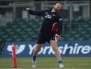 Andrew Flintoff trains as play is washed out at Liverpool, Lancashire v Hampshire, County Championship, Aigburth, June 17, 2009