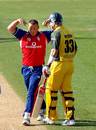 Darren Gough makes a ghost impression at Shane Watson, England v Australia, 23 June 2005, Chester-le-Street