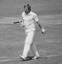 Ian Botham marches off after collecting a pair - he was fired soon afterwards as England captain, England v Australia, Lord's, July 7, 1981