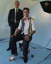 Nasser Hussain and Kevin Pietersen at an interview, Lord's, July 25, 2009