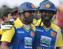Thilan Samaraweera and Chamara Kapugedera are all smiles after the victory, Sri Lanka v Pakistan, 2nd ODI, Dambulla, August 1, 2009 