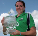 Eimear Richardson took five wickets to set up Ireland's easy victory, Ireland v Netherlands, women's European championship, The Vineyard, Dublin, August 5, 2009
