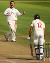 Ian Blackwell celebrates the wicket of Faf Du Plessis, Lancashire v Durham, County Championship, Division One, Old Trafford, August 12, 2009 