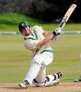 Andrew White hits out during his 55, Scotland v Ireland, ICC Intercontinental Cup, 3rd day, Aberdeen, August 19, 2009