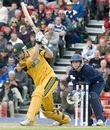 Adam Voges drives during his half-century, Australia v Scotland, Only ODI, Edinburgh, August 28, 2009