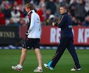 Paul Collingwood and Michael Clarke walk off the field, England v Australia, 2nd Twenty20 international, Old Trafford, September 1, 2009