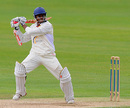 Shivnarine Chanderpaul cracks one hard off the back foot, Somerset v Durham, County Championship, Division One, September 2, 2009