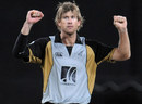 Jacob Oram reacts after getting rid of Malinga Bandara, Sri Lanka v New Zealand, 1st Twenty20, Colombo, September 2, 2009