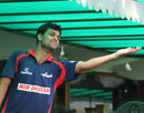 RP Singh sticks his hand out in the rain,  BCCI Corporate trophy, Air India Blue v India Revenue, Mohali, September 3, 2009