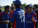 Ayoub Ahmadzai is congratulated after being named the Man of the Match, Afghanistan U-19s v Netherlands U-19s, ICC Under-19 World Cup Qualifier, King City, September 10, 2009