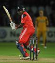 Dimitri Mascarenhas is bowled off his pads, England v Australia, 6th ODI, Trent Bridge, September 17, 2009