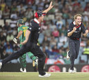 Stuart Broad gets the prized wicket of Graeme Smith, South Africa v England, ICC Champions Trophy, Group B, Centurion, September 27, 2009
