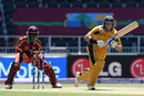 Mike Hussey plays to the on side, with Chadwick Walton looking on, West Indies v Australia, Champions Trophy, Johannesburg, South Africa, 26 September 2009