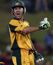 Ricky Ponting celebrates his hundred, Australia v England, 1st semi-final, ICC Champions Trophy, Centurion, October 2, 2009