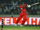 Adrian Barath cuts during his half-century, Eagles v Trinidad & Tobago, Champions League, Hyderabad, October 18, 2009