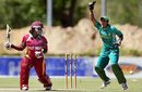 Trisha Chetty celebrates after Shanel Daley is bowled, South Africa v West Indies, 3rd women's ODI, Paarl, October 21, 2009