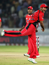 Daren Ganga celebrates a wicket, Deccan Chargers v Trinidad &Tobago, Champions League Twenty20, Group A, Hyderabad, October 14, 2009