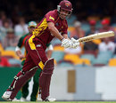 Lee Carseldine tucks one to the on side, Queensland v Tasmania, FR Cup, Brisbane, October 30, 2009