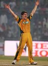 Moises Henriques celebrates his first ODI wicket, India v Australia, 3rd ODI, Delhi, October 31, 2009