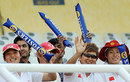Members of the Chinese women's team catch the action in Mohali, India v Australia, 4th ODI, Mohali, November 2, 2009 